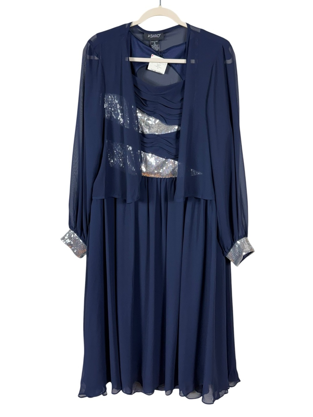 Womens Maxi Dress with Sheer Cardigan Size 16 Occasion Event Cruise New